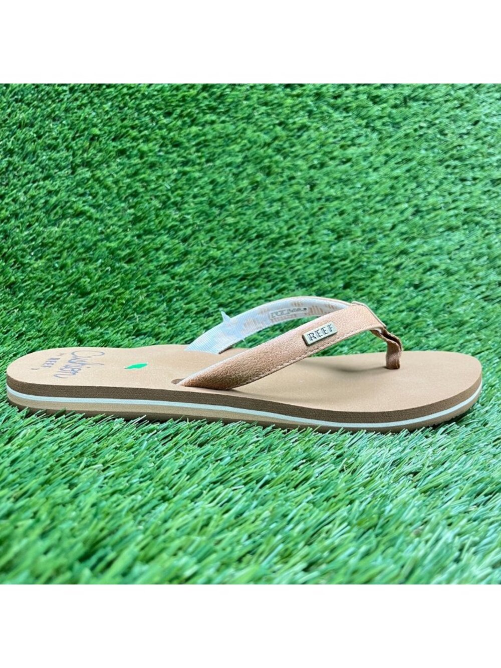 Reef Cushion Sands Womens Size 9 Brown Beach Casual Outdoor Flip Flop Sandals